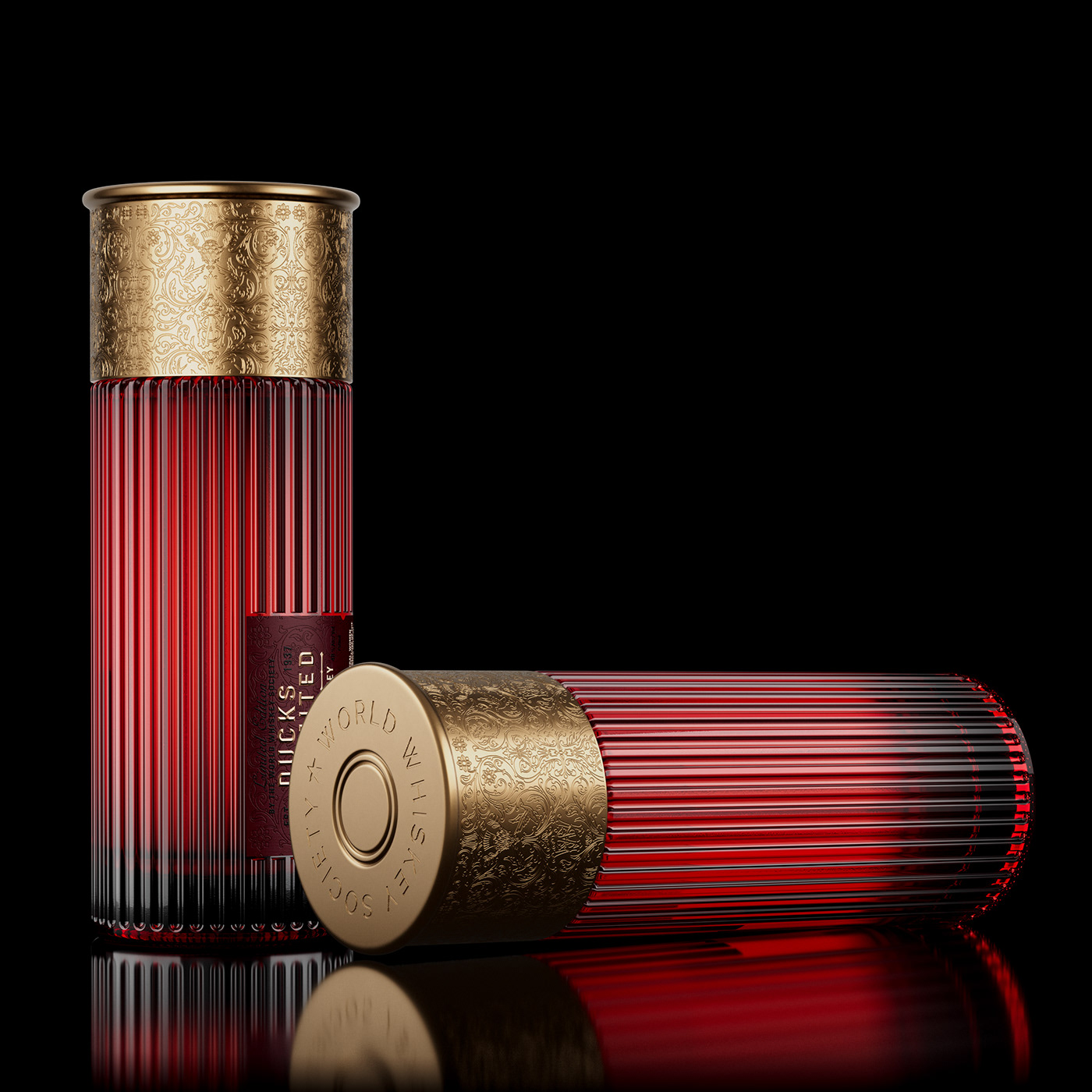 由 Think Bold Studio 精心打造的 Ducks Unlimited Shotgun shell 酒瓶設(shè)計及包裝設(shè)計。